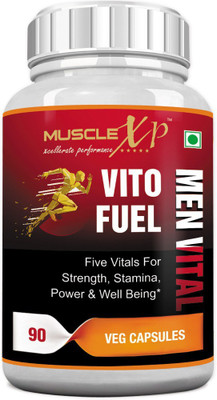 

MuscleXP Vito Fuel Men Vital - Blend of Shilajit, Safed Musli, Ashwagandha, Mucuna, Tribulus(90 No)