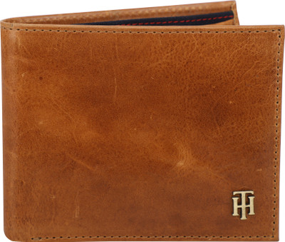 

Tommy Hilfiger Men Brown Genuine Leather Wallet(4 Card Slots), Tan