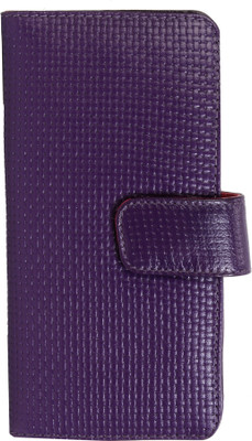 

AzraJamil Women Purple Genuine Leather Wallet(17 Card Slots)