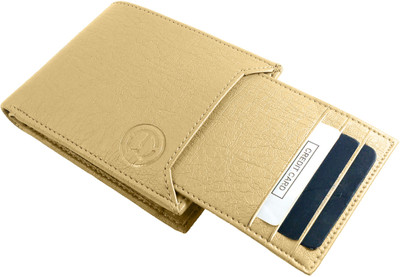 

KnW Men Beige Artificial Leather Wallet(7 Card Slots)