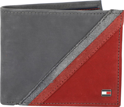 

Tommy Hilfiger Men Red, Grey Genuine Leather Wallet(4 Card Slots), Navy;red