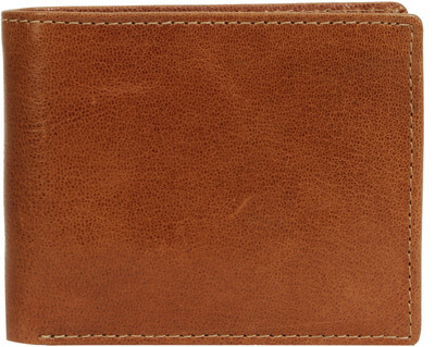 

AzraJamil Men Tan Genuine Leather Wallet(10 Card Slots)