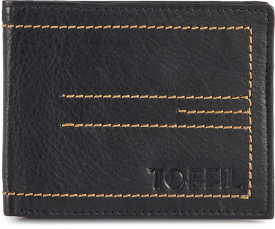

Toffil Men Black Genuine Leather Wallet(8 Card Slots)