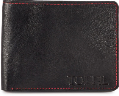 

Toffil Men Blue, Red Genuine Leather Wallet(8 Card Slots), Black;red