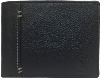 

ALAN KIRSTEN Men Blue Genuine Leather Wallet(6 Card Slots), Navy-lemon