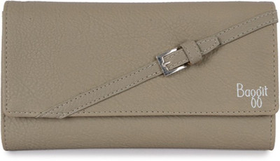 

Baggit Women Beige Artificial Leather Wallet(8 Card Slots), Smoke
