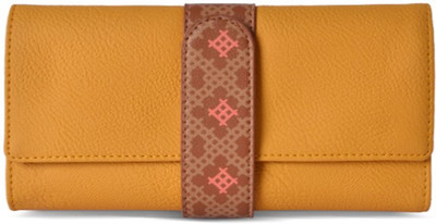 

Baggit Women Yellow Artificial Leather Wallet(8 Card Slots), Mango