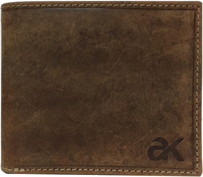 

ALAN KIRSTEN Men Tan Genuine Leather Wallet(8 Card Slots), Tan-rich