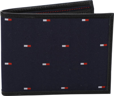 

Tommy Hilfiger Men Blue Genuine Leather Wallet(4 Card Slots), Navy