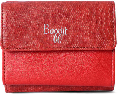 

Baggit Women Red Artificial Leather Wallet(8 Card Slots), Scarlet