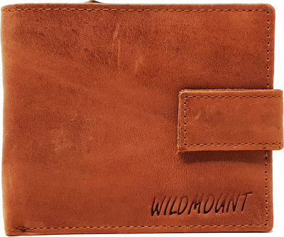 

Wildmount Men Tan Genuine Leather Wallet(10 Card Slots)