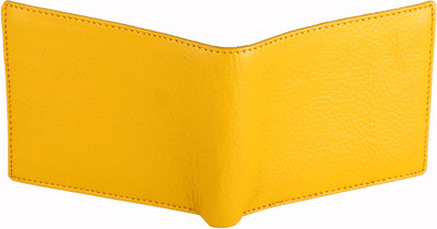 

UMDA Men Yellow Genuine Leather Wallet(9 Card Slots)
