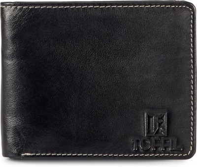 

Toffil Men Black Genuine Leather Wallet(9 Card Slots)