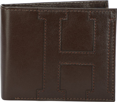 

Tommy Hilfiger Men Brown Genuine Leather Wallet(4 Card Slots), Choco brown