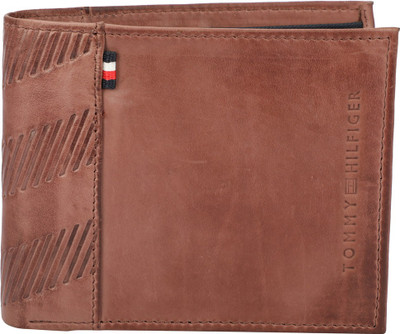 

Tommy Hilfiger Men Tan Genuine Leather Wallet(4 Card Slots), Wine