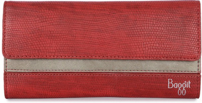 

Baggit Women Red Artificial Leather Wallet(8 Card Slots), Scarlet