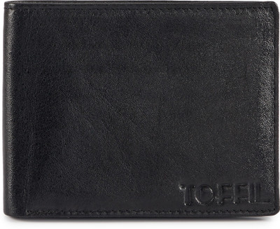 

Toffil Men Black Genuine Leather Wallet(3 Card Slots)