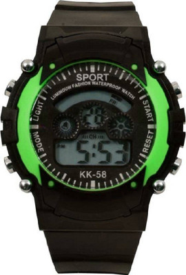 

Rage Enterprise New Stylish Green 7 Lights Digital Kids Watch - For Boys & Girls