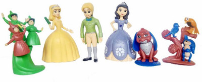 

Vortex Toys CAKE TOPPER Clover 6 Action Figure Set Birthday Party Cupcakes Figurines Toy Doll Set(Multicolor)