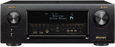 

Denon AVR X-6400H 11.2 Ch AVR 1540 W Rms, Dolby Atmos, DTS, Buetooth, WiFi ,HEOS, Indian Voltage 230 W AV Power Receiver(Black)