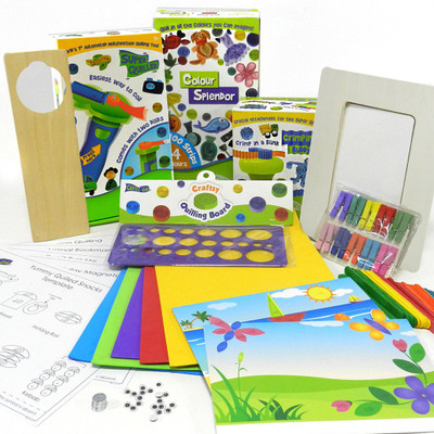 

Quill On "QUILL ON-Summer Fun Quilling Kit-for Children-motorized multifunction tool for quilling -2D and 3D quilling- with Super Quiller and Crimping buddy, Quilling board, 1100 Quilling Strips and Quilling mould and 10 project supplies- craft kit for bo