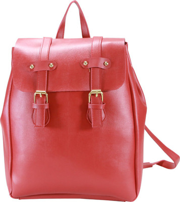 

Desence Women & Girls Stylish Backpack/Bagpack Bags for College/School/Travel -Leather (PU) - Casual Bag 5 L Backpack(Red)