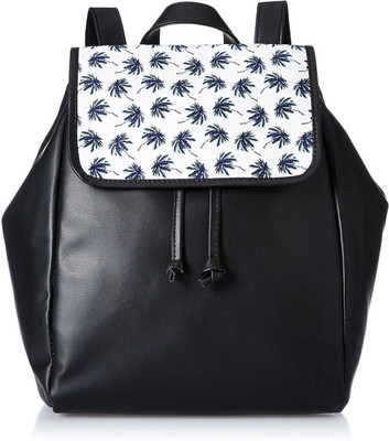 

eShop24x7 Faux Leather Girls Women Ladies Casual School College Backpack Shoulder Bag 11.7 L Backpack(Black)
