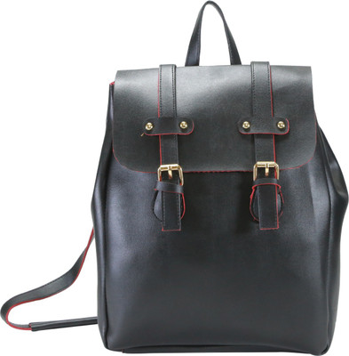 

Desence Women & Girls Stylish Backpack/Bagpack Bags for College/School/Travel -Leather (PU) - Casual Bag 5 L Backpack(Black)