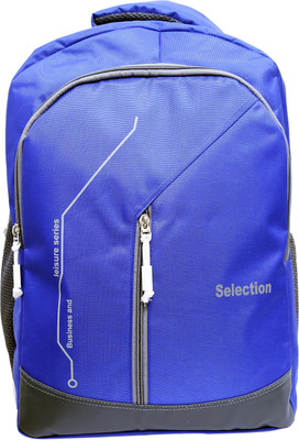 

BEST SHOP School/College bright Blue & Grey backpack with a padded sleeve for boys and girl. 36 L Backpack(Blue)
