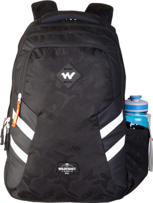 

Wildcraft Dapper 30 L Laptop Backpack(Black, White), Black_camo