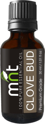 MNT Clove Bud Essential Oil (30ML) 100% Pure Natural & Therapeutic Grade For Teeth, Hair and Skin(30 ml)