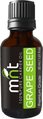 

MNT Grape Seed Carrier Oil (30ML) 100% Pure Natural & Therapeutic Grade For Aromatherapy, Skin, Acne & Hair Growth(30 ml)