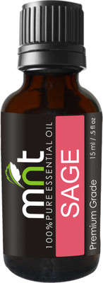 MNT Sage Essential Oil (15ML) 100% Pure Natural & Therapeutic Grade For Aromatherapy, Skin, Acne & Hair Growth(15 ml)