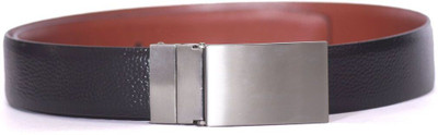 

designer select Men Party, Formal, Evening, Casual Tan Genuine Leather Reversible Belt