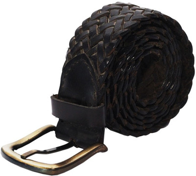 

The Rajasthali Men Casual, Party, Formal, Evening Black Genuine Leather Belt