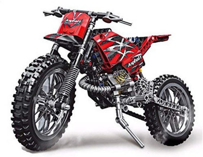 

Dhawani 2 model 2in 1 motorcycle Motor model 253pcs bricks boy gift compatible Educational(Multicolor)