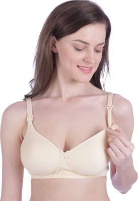 BRALUX by Bralux Blossam Feeding Bra Women Maternity/Nursing Lightly Padded Bra(Beige)