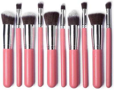 

marvexx 10 Pieces Foundation Brushes (Pink ) (Pack of 10)(Pack of 10)
