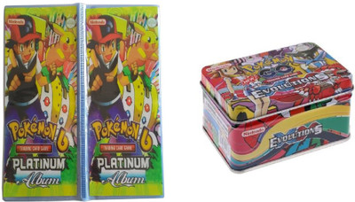 

Vortex Toys Pokemon Trading Card Album WITH POKEMON EVOLUTION CARD DP-26(Multicolor)
