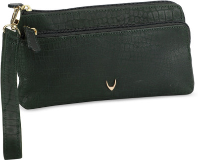 Hidesign Casual Green Clutch