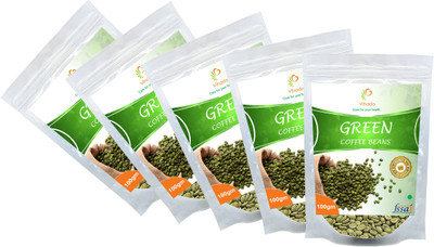 

Vihado Premium Green Coffee Beans/ 100% Pure & Natural / 5 Pack of 100g Instant Coffee 500 g(Pack of 5, Green Coffee Flavoured)
