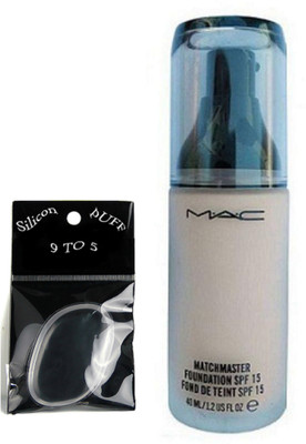

9 to 5 Silicon puff & Mac Matchmaster Liquid Foundation(Set of 2)