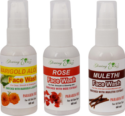 

Glowing Buzz Natural Extract Face Wash Combos(Set of 1)
