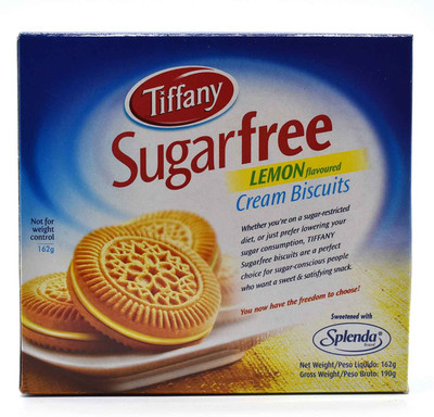 

Tiffany Sugarfree Lemon Flavoured Cream Biscuits - 162g(162 g)