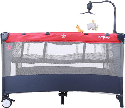 

Baybee Little Hut Play Pen - Premium Quality Portable Travel Cot(Grey)