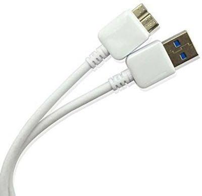 

Gadget Deals USB 3.0 A to Micro B for Transcend H3P 2 TB External Hard Disk Drive Network Cable(Compatible with Transcend H3P 2 TB External Hard Disk Drive, White)