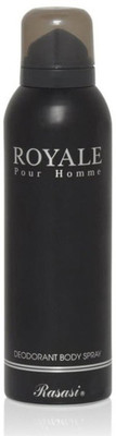 

Rasasi Royal Pour Homme (Black) Deodorant Spray - For Men(200 ml)