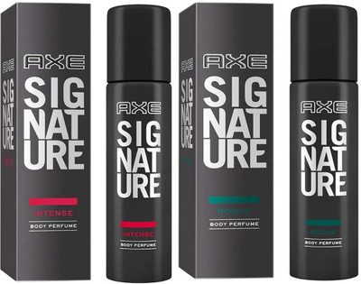 AXE SINATURE INTENSE BODY PERFUME 122 ML + SINATURE ROGUE BODY PERFUME 122 ML Perfume Body Spray - For Men & Women(122 ml, Pack of 2)