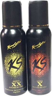

KS SINGLE X & DOUBLE X Perfume Body Spray - For Men & Women(240 ml, Pack of 2)