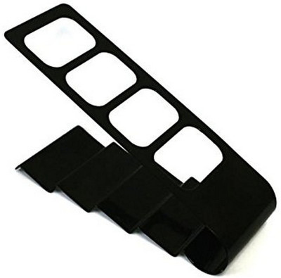 

LS Letsshop 4 Compartments Metallic Body Remote Stand(Black)